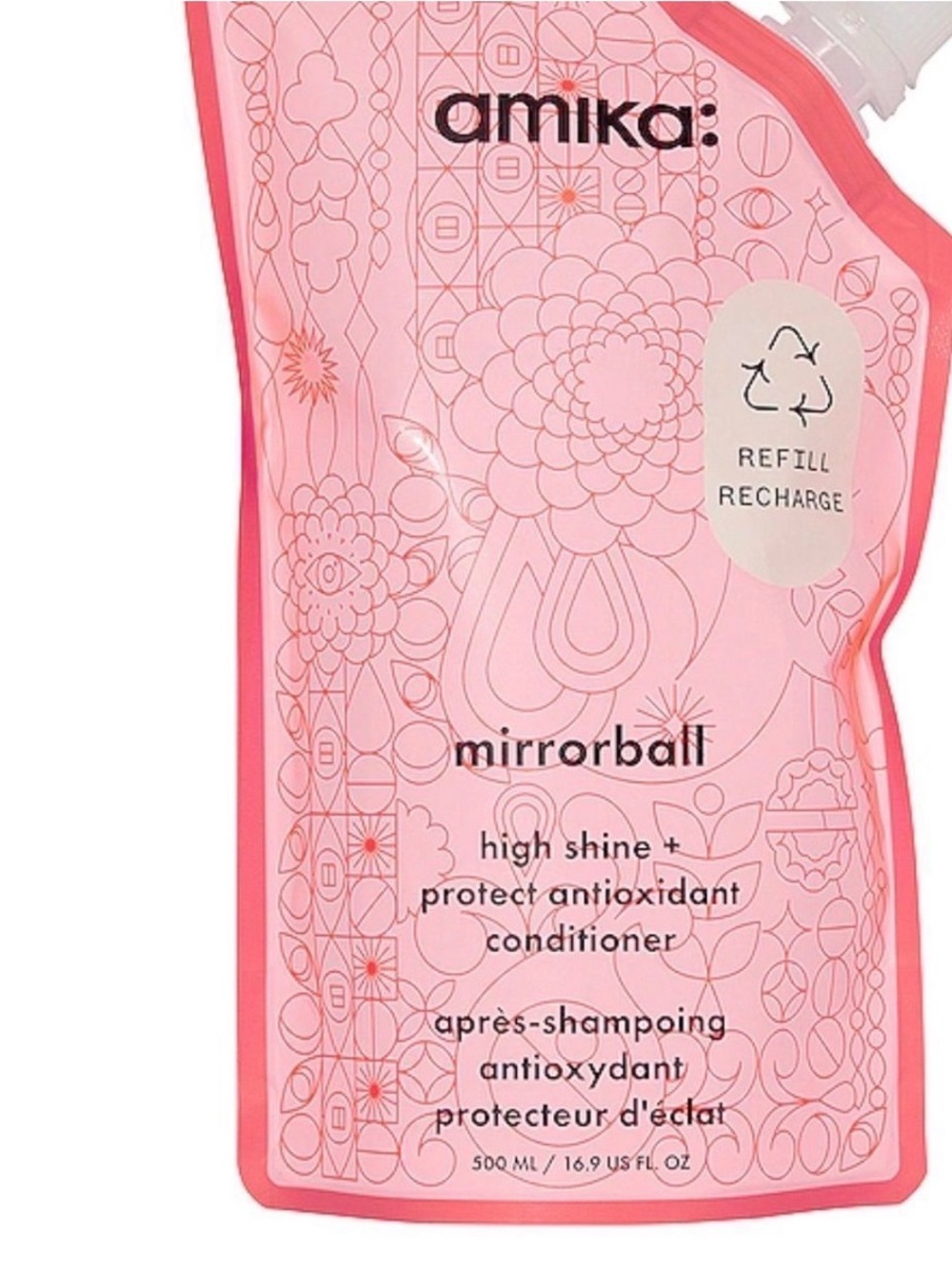 amika Mirrorball Conditioner - Pink Refill Pouch